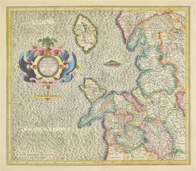 Lot 40 - England & Wales. A mixed collection of ten maps, 17th - 19th century