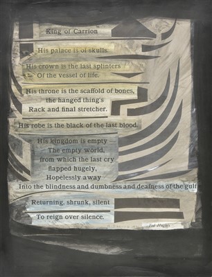 Lot 465 - Lloyd (Reginald J., 1926-). King of Carrion, by Ted Hughes, 1970