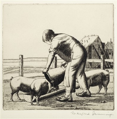 Lot 438 - Holmes (Marjorie, née Fenning, 1907-1992). 2 etchings, each signed in pencil