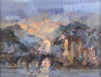 Lot 358 - Curran (R., 20th century). Eilean Donan [Castle], 1991