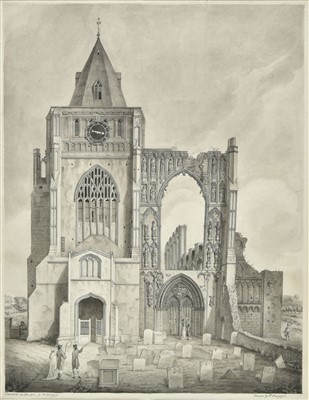 Lot 224 - Burgess (William, 1748/49-1812). Croyland Abbey, circa 1815