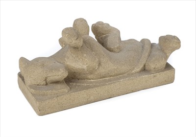 Lot 324 - English School. Reclining Dachshund ('Tunka'), circa 1930s