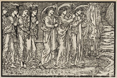 Lot 666 - Burne-Jones (Edward). Psyche's Marriage Procession woodcut