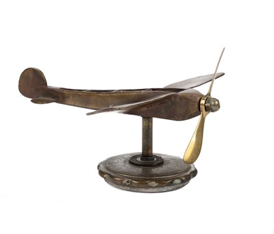 Lot 51 - Bleriot Monoplane Car Mascot. A radiator embellishment, c. 1910