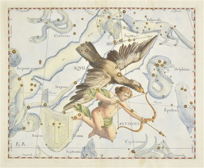 Lot 25 - Celestial chart. Hevelius (Johannes), Aquila & Antonius, 1687