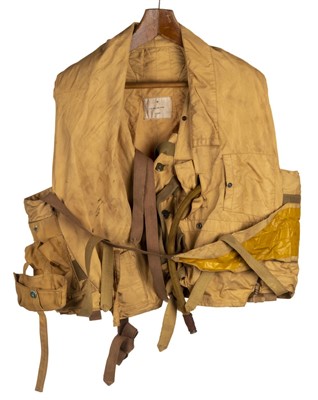 Lot 164 - WWII RAF ‘Mae West’ pilots’ inflatable life jacket vest. Circa 1940s