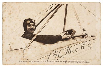 Lot 49 - BC Hucks. Autographed signed real photo postcard dated 1913