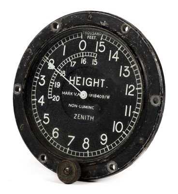 Lot 159 - WWI RFC/RAF Instrument-board Altimeter. Circa 1917/1919