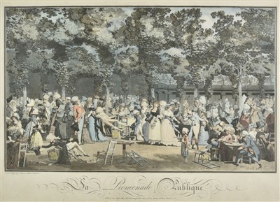Lot 307 - After Philibert-Louis Debucourt, La Promenade Publique, Paris, 1792 