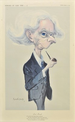 Lot 692 - Searle (Ronald). Heroes of our Time, set of 12 cartoons