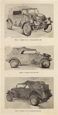 Lot 341 - Volkswagen, Reports by British Intelligence Objectives Sub-Committee. circa 1946