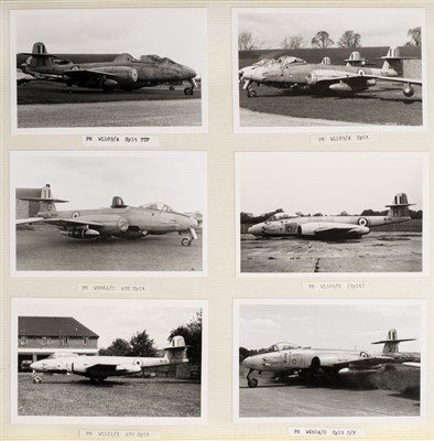 Lot 96 - Gloster Meteor. A large photographic archive (approx. 1500)  in 6 albums