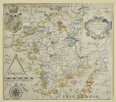 Lot 130 - Worcestershire & Gloucestershire. Saxton (Christopher & Hole William), circa 1637