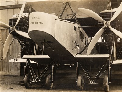 Lot 97 - Handley-Page. A publicity brochure for military and civil aviation post World War I, circa 1919