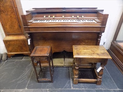 Lot 137 - Table. A Chinese hardwood table plus other items