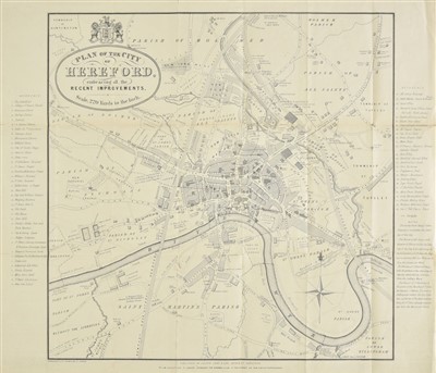 Lot 60 - Herefordshire. A collection of thirty-seven maps, mostly 19th century