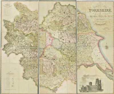 Lot 137 - Yorkshire. Teesdale (Henry & Stocking C.), Large scale map of Yorkshire, 1828