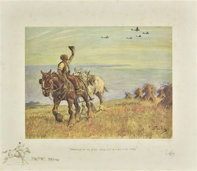 Lot 329 - Payne (Charles Johnston 'Snaffles'). "Forrard on me Lads..., circa 1940