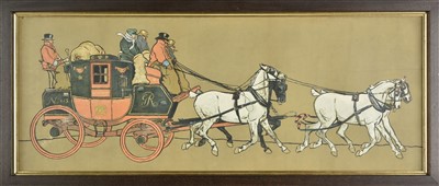 Lot 299 - Aldin (Cecil, 1870 - 1935). The Glasgow Coach & The Liverpool Coach, 1907