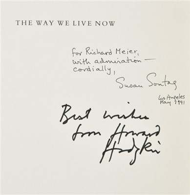 Lot 408 - Sontag (Susan & Hodgkin, Howard). The Way We Live Now, Jonathan Cape, 1991