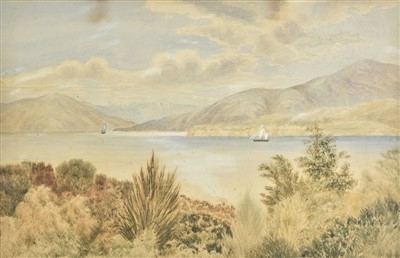 Lot 327 - New Zealand. View of Milford Sound, South Island, New Zealand, mid-19th century