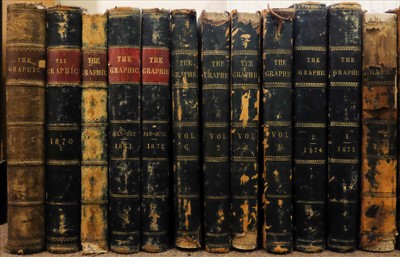 Lot 129 - The Graphic. An Illustrated Weekly Newspaper, 26 volumes 1870 - 1882