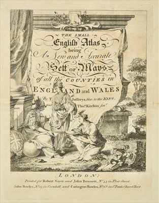 Lot 167 - Jefferys (Thomas & Kitchin Thomas), The Small English Atlas..., 1775