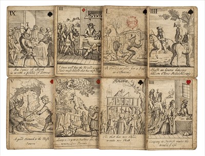 Lot 543 - Playing Cards. Proverbial Cards, [John Lenthall], between 1718 & 1744
