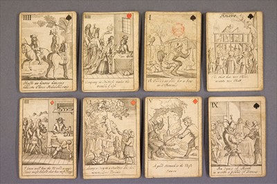 Lot 543 - Playing Cards. Proverbial Cards, [John Lenthall], between 1718 & 1744
