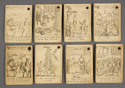 Lot 543 - Playing Cards. Proverbial Cards, [John Lenthall], between 1718 & 1744