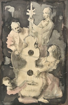 Lot 490 - Lepri (Stanislas, 1905-1980). Les Musiciens, November 1959