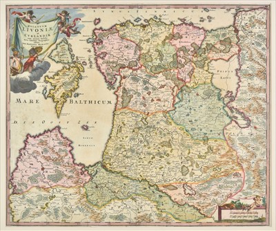Lot 4 - Baltic coast. Homann (Johann Baptist), Ducatuum Livoniae, circa 1720