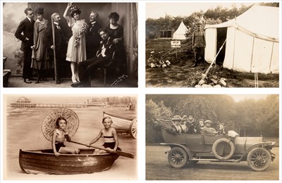 Lot 80 - Postcards & Photographs. A collection of real photo postcards and photographs, 20th century