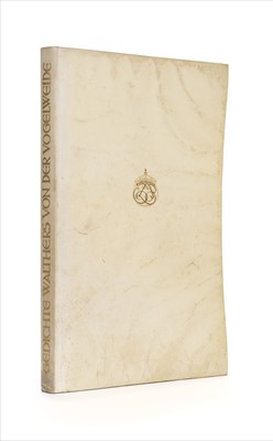 Lot 729 - Ernst Ludwig Presse. Walther von der Vogelweide, 1st edition, 1926, one of 250 copies