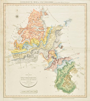 Lot 77 - Smith (William). Geological Map of Oxfordshire..., Feby. 1st. 1821
