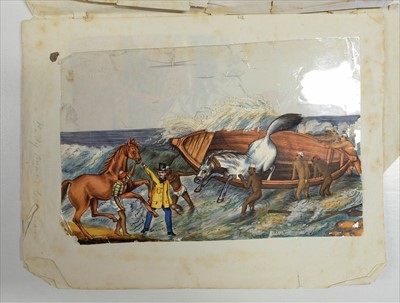 Lot 16 - Company School. Set of 16 Indian mica paintings, possibly Madras or environs, c.1850-80