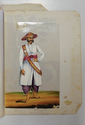 Lot 16 - Company School. Set of 16 Indian mica paintings, possibly Madras or environs, c.1850-80