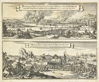 Lot 113 - Merian (Matthaus). Dutch raid on the Medway, circa 1677