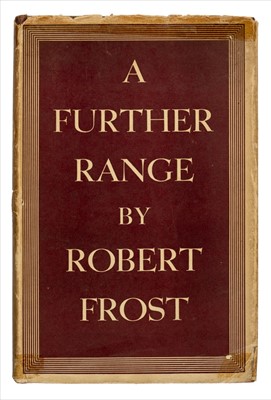 Lot 817 - Frost (Robert). A Further Range, 1st edition, [1936]