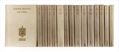 Lot 738 - George (Stefan). Gesamt-Ausgabe der Werke., Berlin: Georg Bondi, 1928-34, one of 80 sets