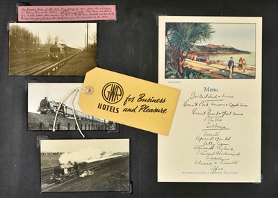 Lot 409 - Railway ephemera. An extensive collection of Great Western Railway ephemera