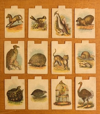 Lot 536 - Alphabet. A set of pictorial alphabet tiles, c. 1830s