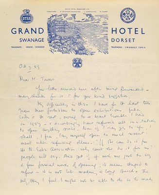 Lot 665 - Blyton (Enid, 1897-1968). Autograph letter signed, 7 October 1959