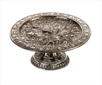 Lot 47 - Elkington. A Victorian electroplated comport by Elkington & Co