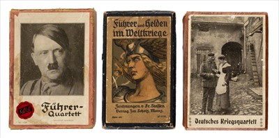 Lot 546 - Playing cards. Three scarce decks of WWI and WWII playing cards