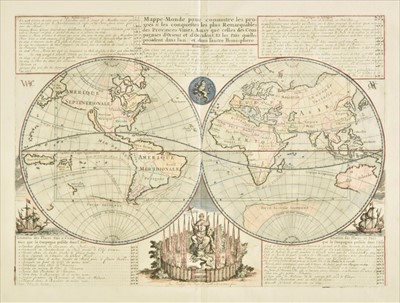 Lot 86 - World. Chatelain (Henry Abraham), Mappe-Monde pour connnoitre..., 1705 or later