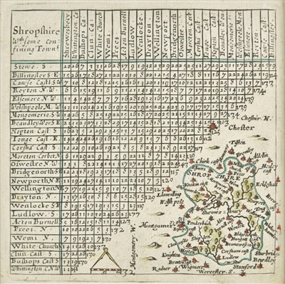 Lot 76 - Shropshire & Staffordshire. A collection of twenty maps, 17th - 19th century