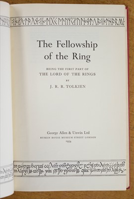 Lot 874 - Tolkien (J.R.R.). The Fellowship of the Ring, 1st edition, 1st issue, 1954