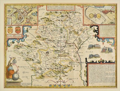 Lot 43 - Hertfordshire. Speed (John), Hartford Shire Described, 1st edition, 1611