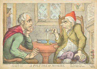 Lot 99 - Caricatures. A mixed collection of twenty-five caricatures, mostly 19th century